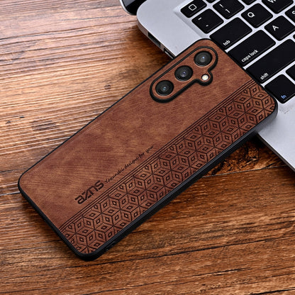 For Samsung Galaxy S24 5G AZNS 3D Embossed Skin Feel Phone Case(Brown) - Galaxy S24 5G Cases by AZNS | Online Shopping South Africa | PMC Jewellery | Buy Now Pay Later Mobicred