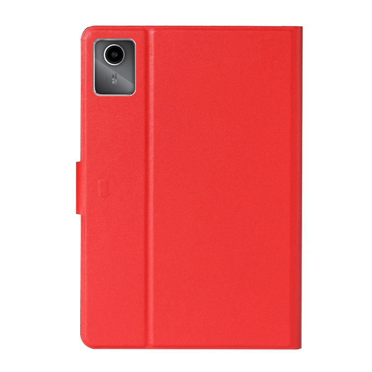 For Lenovo Tab M11/ Xiaoxin Pad 11 2024 Pure Color Smart Leather Tablet Case(Red) - Lenovo by PMC Jewellery | Online Shopping South Africa | PMC Jewellery | Buy Now Pay Later Mobicred