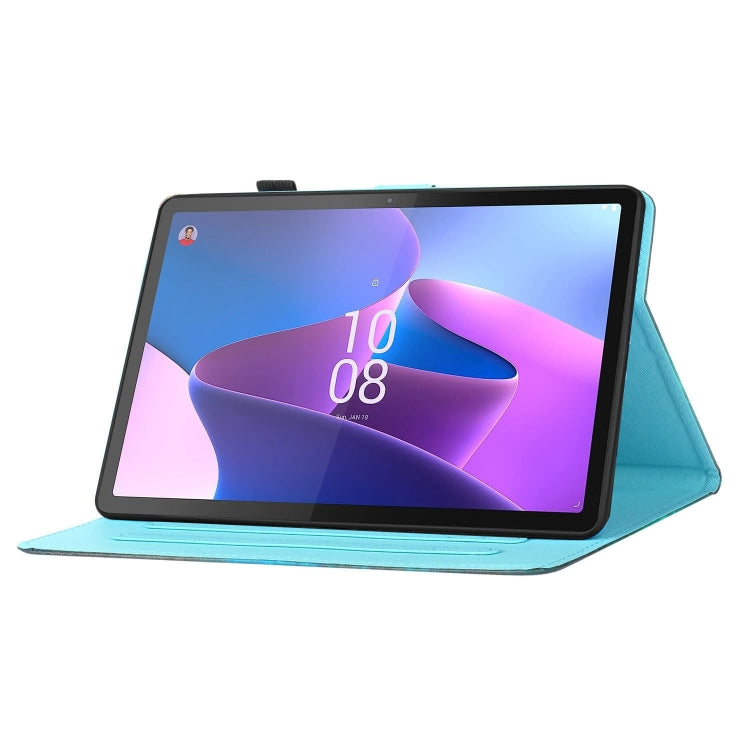 For Lenovo Tab P12 2023 / TB370FU Coloured Drawing Stitching Smart Leather Tablet Case(Abstract Tree) - Lenovo by PMC TechLife | Online Shopping South Africa | PMC TechLife | Buy Now Pay Later Mobicred