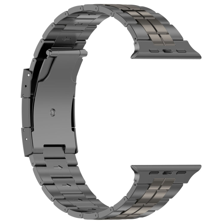 For Apple Watch SE 2023 44mm Tortoise Buckle Titanium Steel Watch Band(Grey) - Watch Bands by PMC Jewellery | Online Shopping South Africa | PMC Jewellery