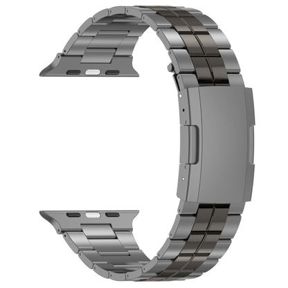 For Apple Watch SE 40mm Tortoise Buckle Titanium Steel Watch Band(Grey) - Watch Bands by PMC Jewellery | Online Shopping South Africa | PMC Jewellery