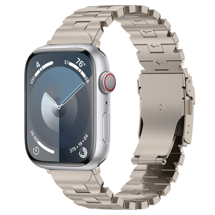 For Apple Watch SE 2022 40mm Butterfly Type Titanium Steel Watch Band(Titanium) - Watch Bands by PMC Jewellery | Online Shopping South Africa | PMC Jewellery