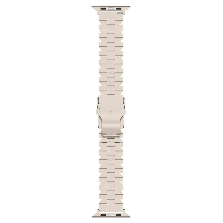 For Apple Watch Series 8 41mm Butterfly Type Titanium Steel Watch Band(Grey) - Watch Bands by PMC Jewellery | Online Shopping South Africa | PMC Jewellery