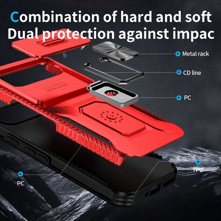 For Google Pixel 9 / Pixel 9 Pro Sliding Camshield Holder Phone Case(Red) - Google Cases by PMC TechLife | Online Shopping South Africa | PMC TechLife | Buy Now Pay Later Mobicred