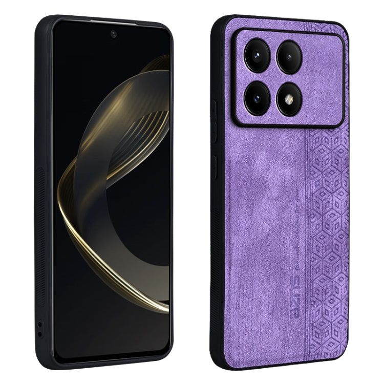 For Xiaomi Redmi K70 AZNS 3D Embossed Skin Feel Phone Case(Purple) - K70 Cases by AZNS | Online Shopping South Africa | PMC Jewellery | Buy Now Pay Later Mobicred