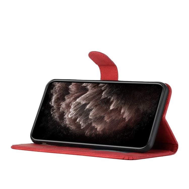 For Google Pixel 9 Pro Cubic Skin Feel Flip Leather Phone Case(Red) - Google Cases by PMC TechLife | Online Shopping South Africa | PMC TechLife | Buy Now Pay Later Mobicred