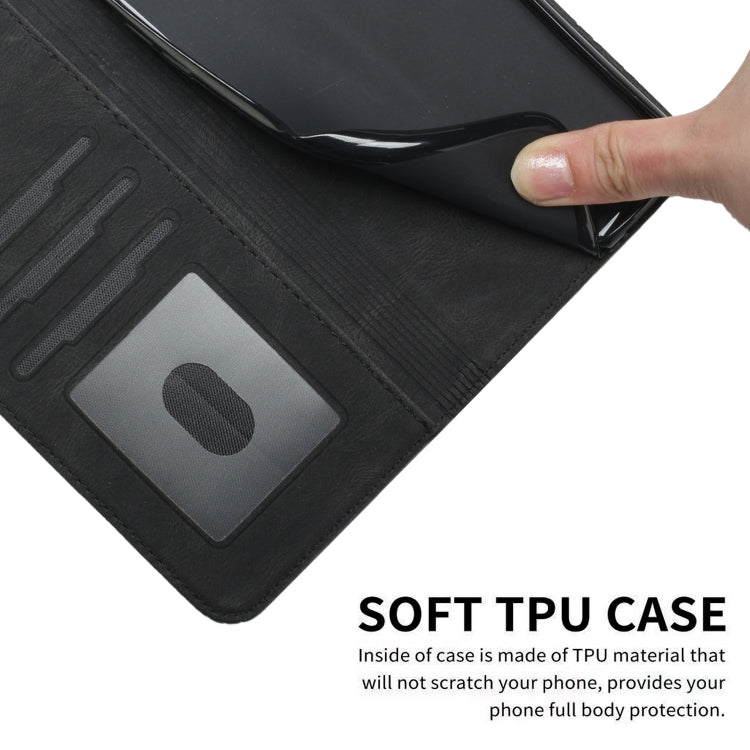 For Google Pixel 9 Pro Cubic Skin Feel Flip Leather Phone Case(Black) - Google Cases by PMC TechLife | Online Shopping South Africa | PMC TechLife | Buy Now Pay Later Mobicred