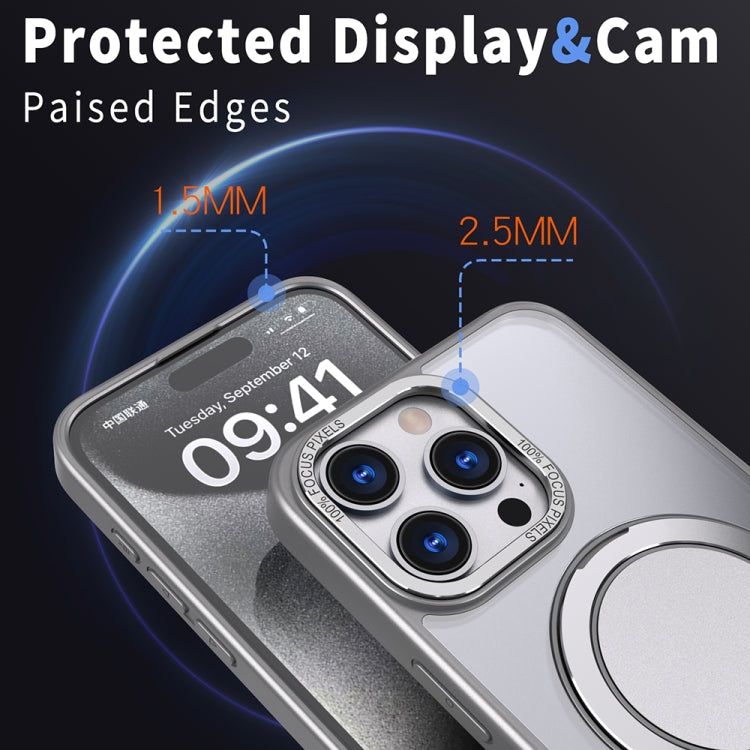 For iPhone 11 Pro Max 360-degree Rotating MagSafe Magnetic Holder Phone Case(Titanium Grey) - free shipping - PMC TechLife - Order now!