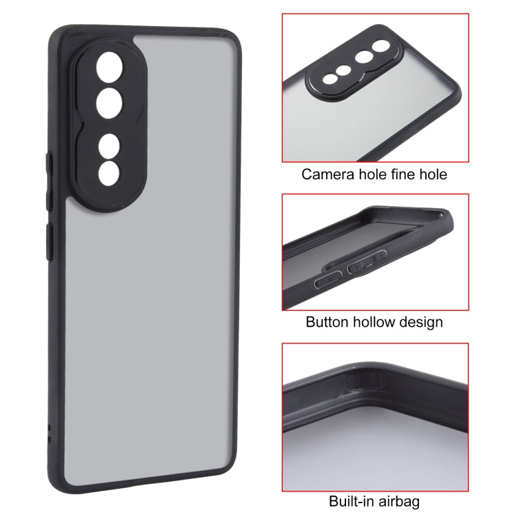 For Honor 80 Pro Fine Pore Matte Black TPU + PC Phone Case - Honor Cases by PMC TechLife | Online Shopping South Africa | PMC TechLife
