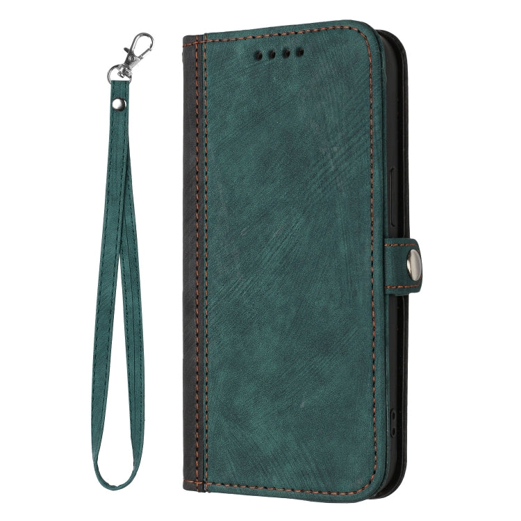 For Google Pixel 9 Pro Side Buckle Double Fold Hand Strap Leather Phone Case(Dark Green) - Google Cases by PMC TechLife | Online Shopping South Africa | PMC TechLife | Buy Now Pay Later Mobicred