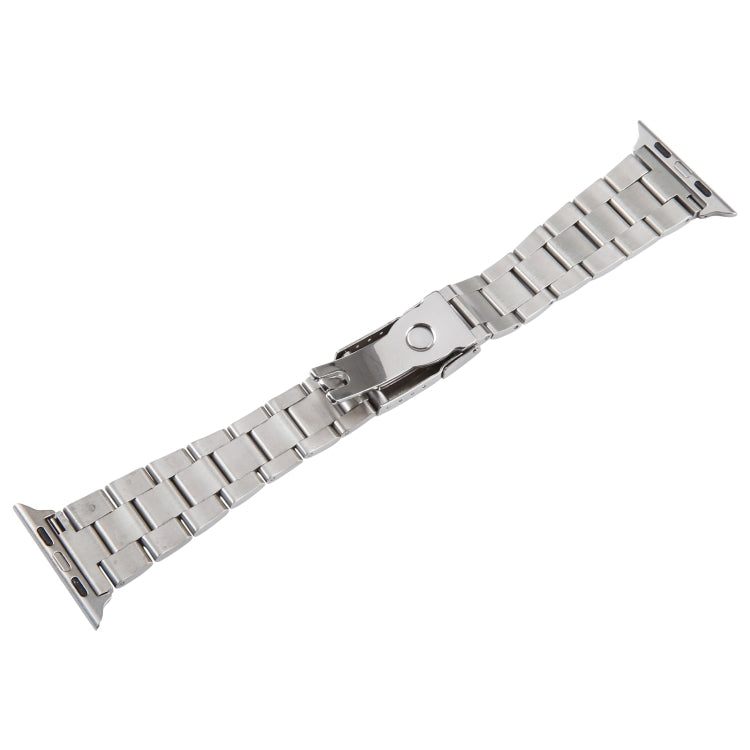 For Apple Watch Series 6 40mm Three-Bead Stainless Steel Watch Band(Silver) - free shipping - PMC TechLife - Order now!