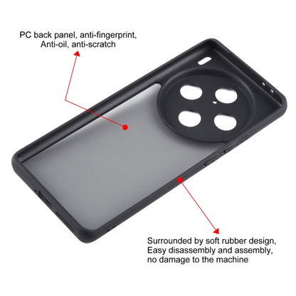 For vivo X100 Pro Fine Pore Matte Black TPU + PC Phone Case - X100 Pro Cases by PMC Jewellery | Online Shopping South Africa | PMC Jewellery