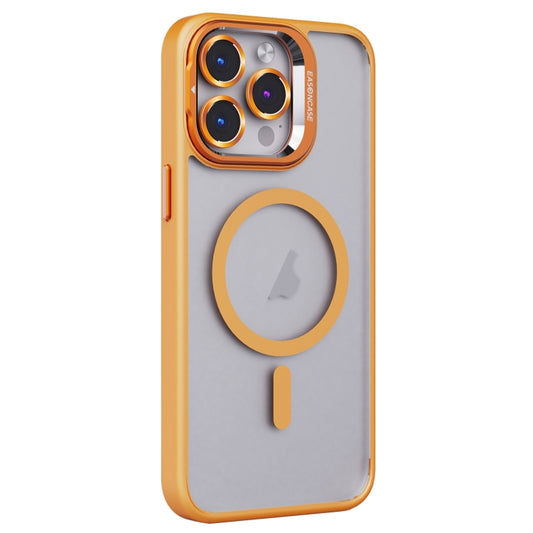 For iPhone 13 Pro Invisible Lens Holder PC + TPU Frosted MagSafe Phone Case(Orange) - iPhone 13 Pro Cases by PMC Jewellery | Online Shopping South Africa | PMC Jewellery