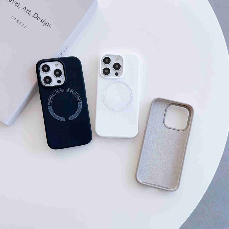 For iPhone 13 Pro Max MagSafe Magnetic Liquid Silicone Phone Case(Grey) - iPhone 13 Pro Max Cases by PMC TechLife | Online Shopping South Africa | PMC TechLife