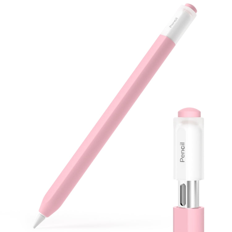 For Apple Pencil (USB-C) Transparent Jelly Stylus Protective Cover(Pink) - Pencil Accessories by PMC Jewellery | Online Shopping South Africa | PMC Jewellery | Buy Now Pay Later Mobicred