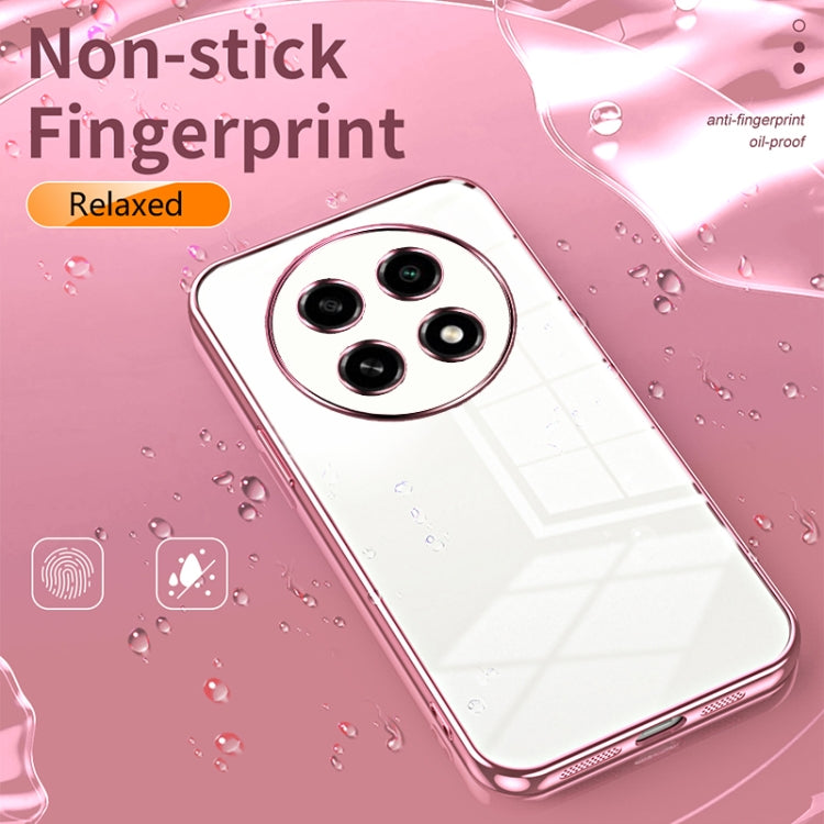 For OPPO A2 Pro Transparent Plating Fine Hole Phone Case(Transparent) - A2 Pro Cases by PMC TechLife | Online Shopping South Africa | PMC TechLife | Buy Now Pay Later Mobicred