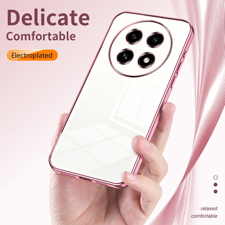 For OPPO A2 Pro Transparent Plating Fine Hole Phone Case(Transparent) - A2 Pro Cases by PMC TechLife | Online Shopping South Africa | PMC TechLife | Buy Now Pay Later Mobicred
