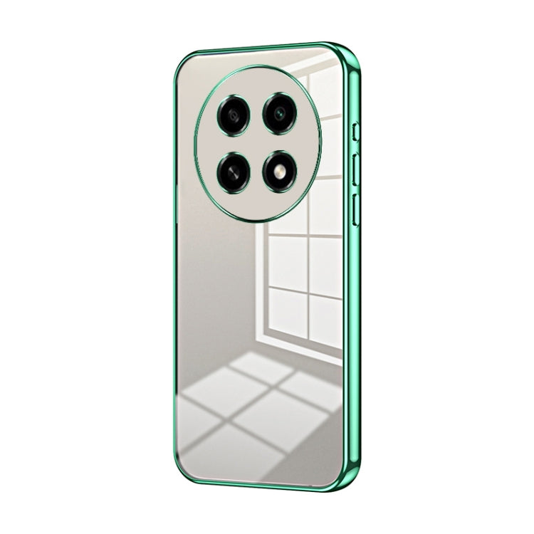 For OPPO A2 Pro Transparent Plating Fine Hole Phone Case(Green) - A2 Pro Cases by PMC Jewellery | Online Shopping South Africa | PMC Jewellery | Buy Now Pay Later Mobicred