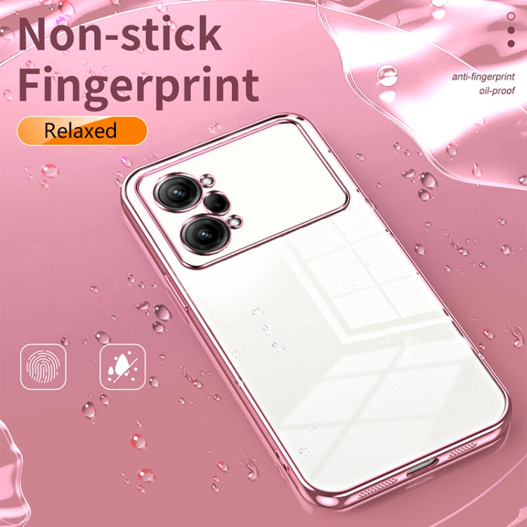 For OPPO K10 Pro Transparent Plating Fine Hole Phone Case(Silver) - OPPO Cases by PMC Jewellery | Online Shopping South Africa | PMC Jewellery | Buy Now Pay Later Mobicred