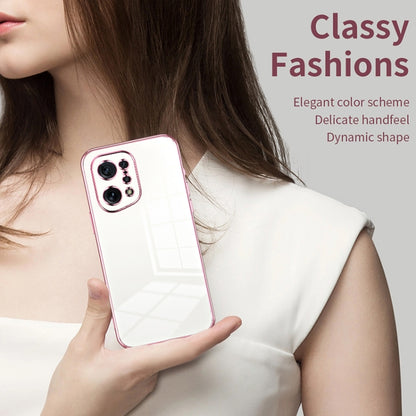 For OPPO Find X5 Transparent Plating Fine Hole Phone Case(Black) - OPPO Cases by PMC Jewellery | Online Shopping South Africa | PMC Jewellery | Buy Now Pay Later Mobicred