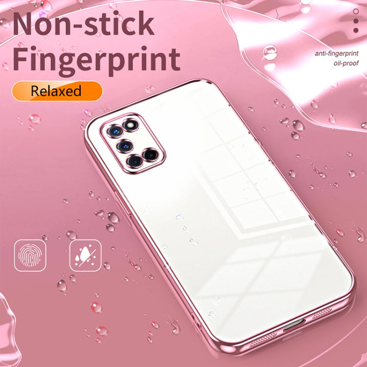 For OPPO A52 / A72 / A92 Transparent Plating Fine Hole Phone Case(Green) - OPPO Cases by PMC TechLife | Online Shopping South Africa | PMC TechLife | Buy Now Pay Later Mobicred