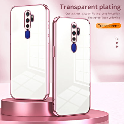 For OPPO A11x / A9 2020 Transparent Plating Fine Hole Phone Case(Purple) - OPPO Cases by PMC Jewellery | Online Shopping South Africa | PMC Jewellery | Buy Now Pay Later Mobicred