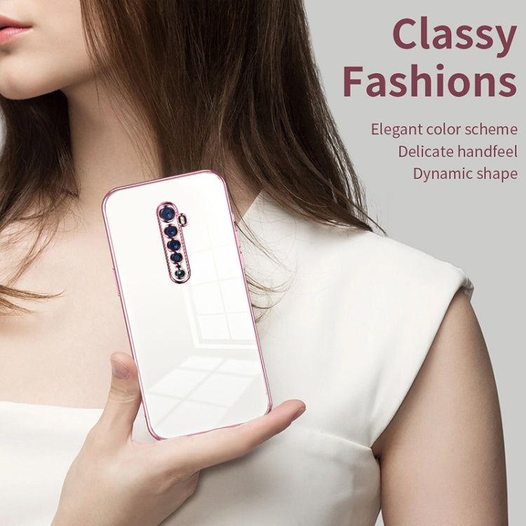 For OPPO Reno2 Transparent Plating Fine Hole Phone Case(Gold) - OPPO Cases by PMC TechLife | Online Shopping South Africa | PMC TechLife | Buy Now Pay Later Mobicred