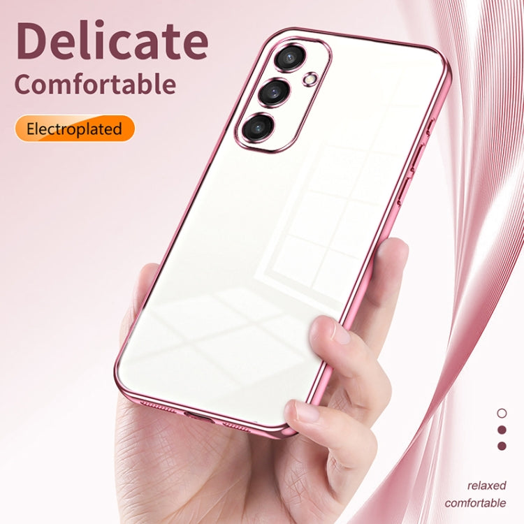 For Samsung Galaxy S24 5G Transparent Plating Fine Hole Phone Case(Transparent) - Galaxy S24 5G Cases by PMC Jewellery | Online Shopping South Africa | PMC Jewellery | Buy Now Pay Later Mobicred