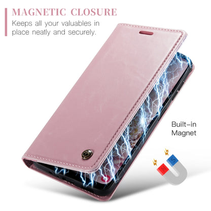 For Samsung Galaxy A25 CaseMe 003 Crazy Horse Texture Flip Leather Phone Case(Pink) - Galaxy Phone Cases by CaseMe | Online Shopping South Africa | PMC Jewellery | Buy Now Pay Later Mobicred