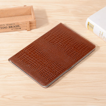 For Samsung Galaxy Tab S9 Crocodile Texture Leather Tablet Case(Brown) - Galaxy Tab S9 Cases by PMC Jewellery | Online Shopping South Africa | PMC Jewellery | Buy Now Pay Later Mobicred