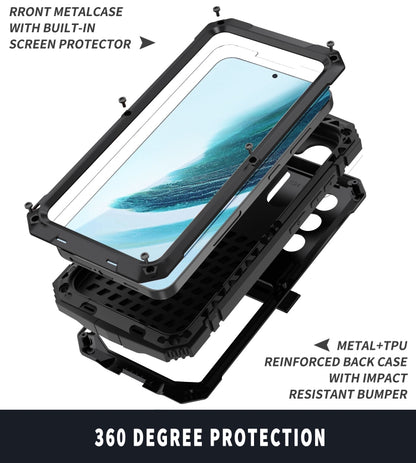 For Samsung Galaxy S24+ 5G R-JUST Life Waterproof Dustproof Shockproof Phone Case(Black) - Galaxy S24+ 5G Cases by R-JUST | Online Shopping South Africa | PMC Jewellery