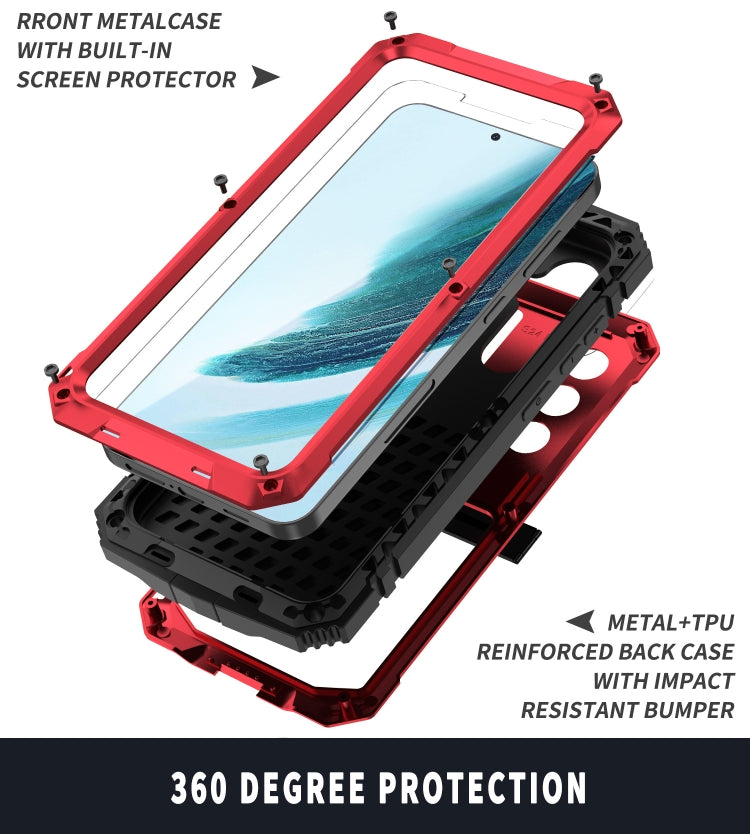 For Samsung Galaxy S24+ 5G R-JUST Life Waterproof Dustproof Shockproof Phone Case(Red) - Galaxy S24+ 5G Cases by R-JUST | Online Shopping South Africa | PMC Jewellery