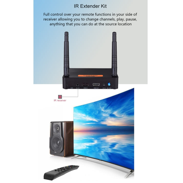 Measy FHD656 Mini 1080P HDMI 1.4 HD Wireless Audio Video Transmitter Receiver Extender Transmission System, Transmission Distance: 100m, EU Plug - free shipping - PMC TechLife - Order now!