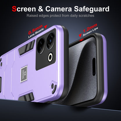 For Tecno Camon 20 Pro 4G 2 in 1 Shockproof Phone Case(Purple) - Tecno Cases by PMC Jewellery | Online Shopping South Africa | PMC Jewellery | Buy Now Pay Later Mobicred