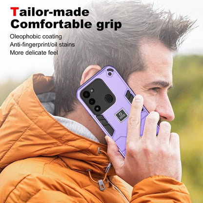 For Tecno Spark Go 2022 2 in 1 Shockproof Phone Case(Purple) - Tecno Cases by PMC Jewellery | Online Shopping South Africa | PMC Jewellery | Buy Now Pay Later Mobicred