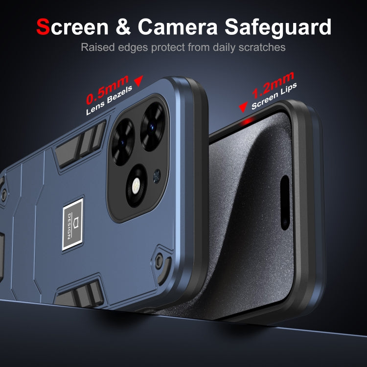 For Tecno Spark Go 2024 2 in 1 Shockproof Phone Case(Blue) - free shipping - PMC TechLife - Order now!