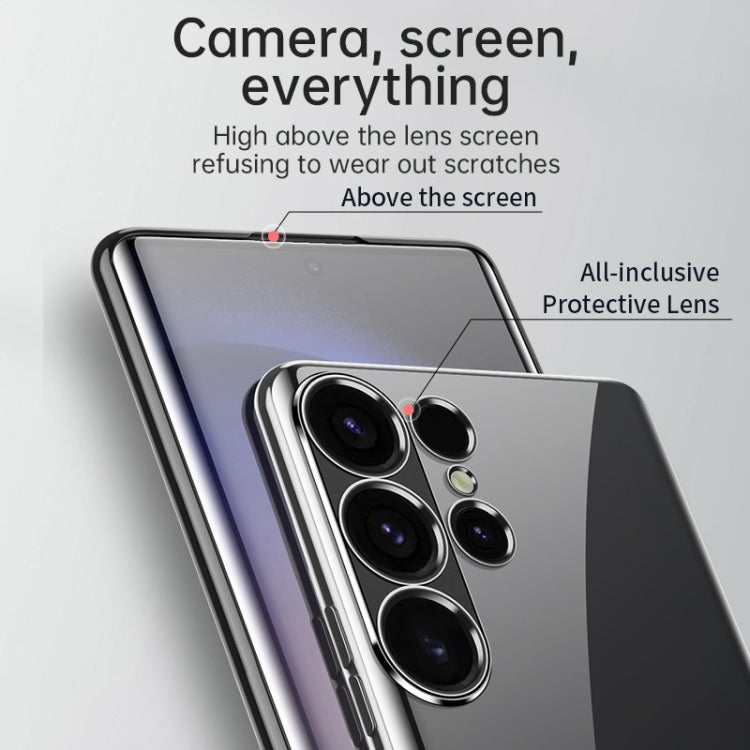 For Samsung Galaxy S24 5G SULADA Electroplating TPU Transparent Phone Case(Grey) - Galaxy S24 5G Cases by SULADA | Online Shopping South Africa | PMC TechLife
