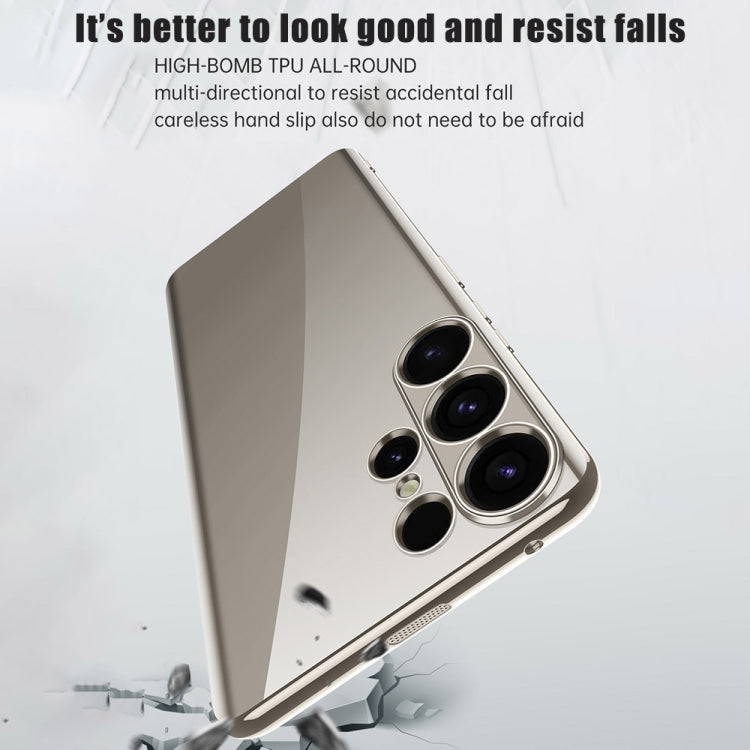 For Samsung Galaxy S24 5G SULADA Electroplating TPU Transparent Phone Case(Grey) - Galaxy S24 5G Cases by SULADA | Online Shopping South Africa | PMC TechLife