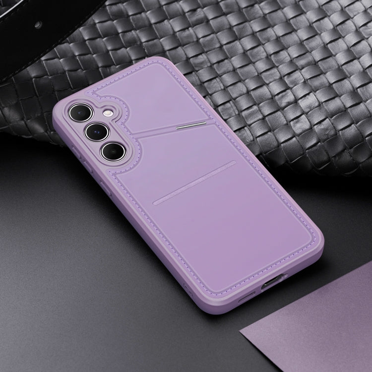 For Samsung Galaxy S25+ 5G DUX DUCIS Rafi II Series MagSafe Magnetic Holder RFID Phone Case(Purple) - Galaxy S25+ 5G Cases by DUX DUCIS | Online Shopping South Africa | PMC Jewellery | Buy Now Pay Later Mobicred