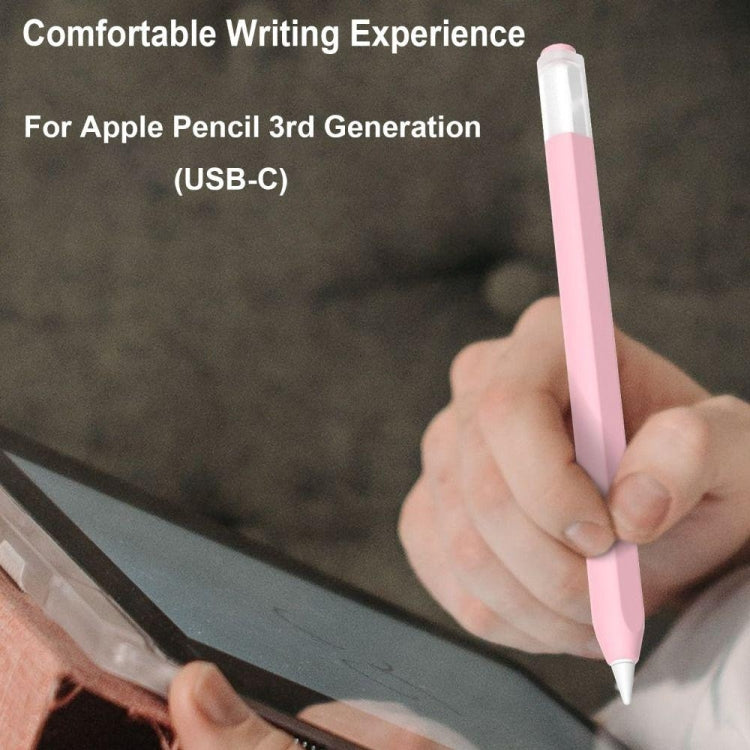 For Apple Pencil (USB-C) Jelly Silicone Stylus Pen Protective Cover(Black) - free shipping - PMC Jewellery - Order now!