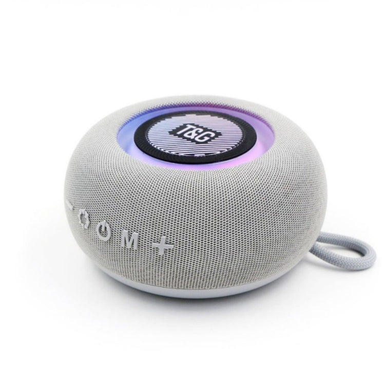 T&G TG-411 Portable Outdoor TWS Wireless Bluetooth Speaker with RGB Colorful Light(Grey) - Desktop Speaker by T&G | Online Shopping South Africa | PMC Jewellery | Buy Now Pay Later Mobicred