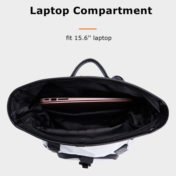 Cwatcun D95 Large Capacity Photography Backpack Shoulders Laptop Camera Bag, Size:27 x 37 x 16cm(Silver Grey) - free shipping - PMC TechLife - Order now!