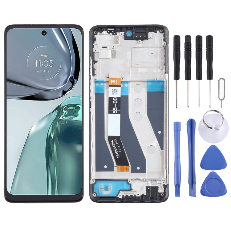 For Motorola Moto G62 India OEM LCD Screen Digitizer Full Assembly with Frame - free shipping - PMC TechLife - Order now!