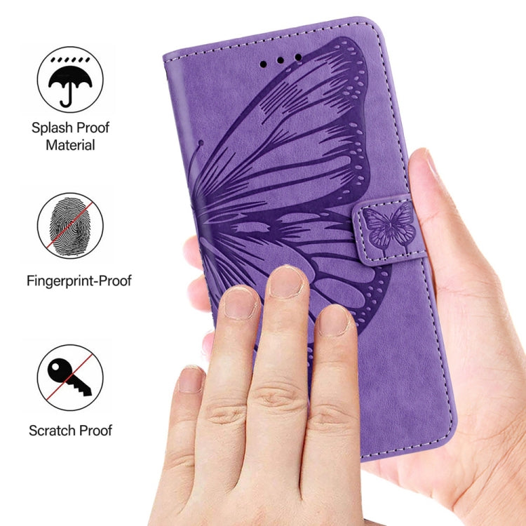 For Xiaomi Redmi K70 / K70 Pro Embossed Butterfly Leather Phone Case(Purple) - K70 Cases by PMC Jewellery | Online Shopping South Africa | PMC Jewellery | Buy Now Pay Later Mobicred