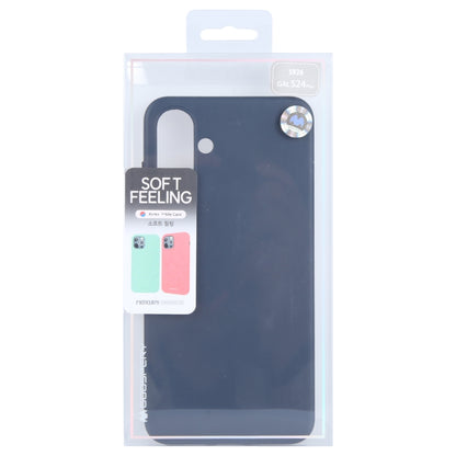 For Samsung Galaxy S24 5G GOOSPERY SOFT FEELING Liquid TPU Soft Phone Case(Dark Blue) - Galaxy S24 5G Cases by GOOSPERY | Online Shopping South Africa | PMC Jewellery | Buy Now Pay Later Mobicred