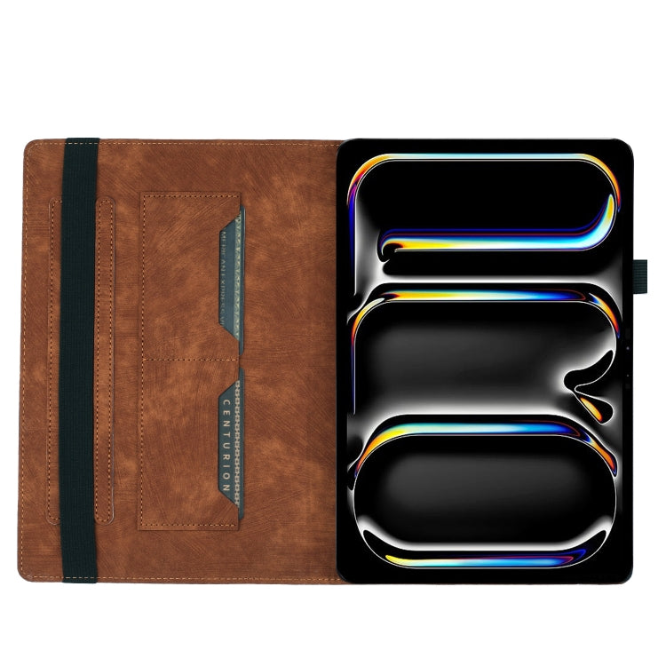For iPad Pro 13 2024 Butterfly Cat Embossing Leather Tablet Case(Brown) - iPad Pro 13 2024 Cases by PMC TechLife | Online Shopping South Africa | PMC TechLife | Buy Now Pay Later Mobicred