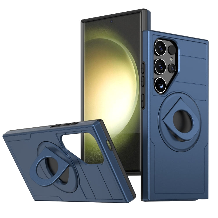 For Samsung Galaxy S24 Ultra 5G Armor MagSafe Ring Holder Phone Case(Blue) - free shipping - PMC TechLife - Order now!