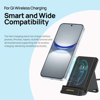 Ulefone WCS01 50W Air-cooled Wireless Charger Stand(Black) - Dock Charger by Ulefone | Online Shopping South Africa | PMC Jewellery | Buy Now Pay Later Mobicred