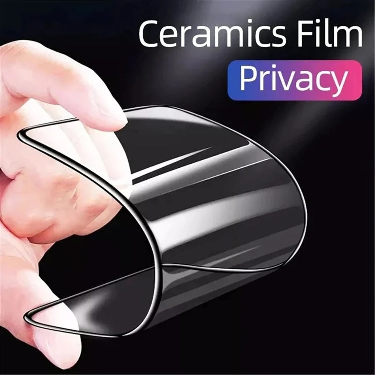 For iPhone 16e / 14 / 13 Pro / 13 Full Coverage Frosted Privacy Ceramic Film - iPhone 14 Tempered Glass by PMC TechLife | Online Shopping South Africa | PMC TechLife | Buy Now Pay Later Mobicred