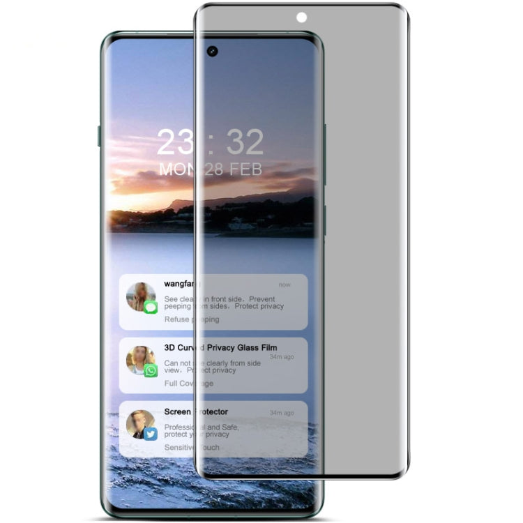 For vivo X100 5G/X100 Pro 5G IMAK 3D Curved Privacy Anti-glare Tempered Glass Film - X100 Tempered Glass by imak | Online Shopping South Africa | PMC Jewellery | Buy Now Pay Later Mobicred